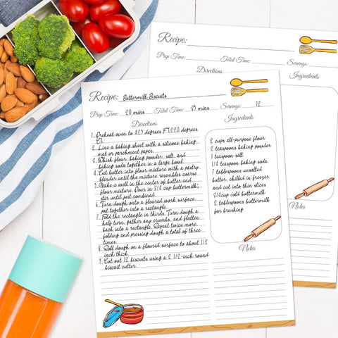 LuBudingJoy colorful dividers and writable labels organizing recipe categories efficiently