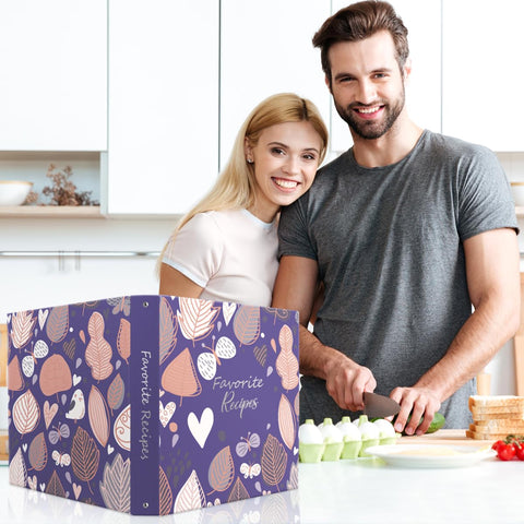LuBudingJoy binder open on countertop shows easy kitchen use