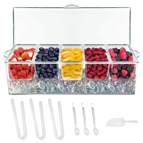 LucaSng front view showing neat condiment organization and cool display