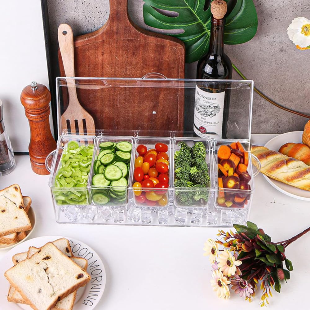 LucaSng utensils stored beneath server for organized serving convenience