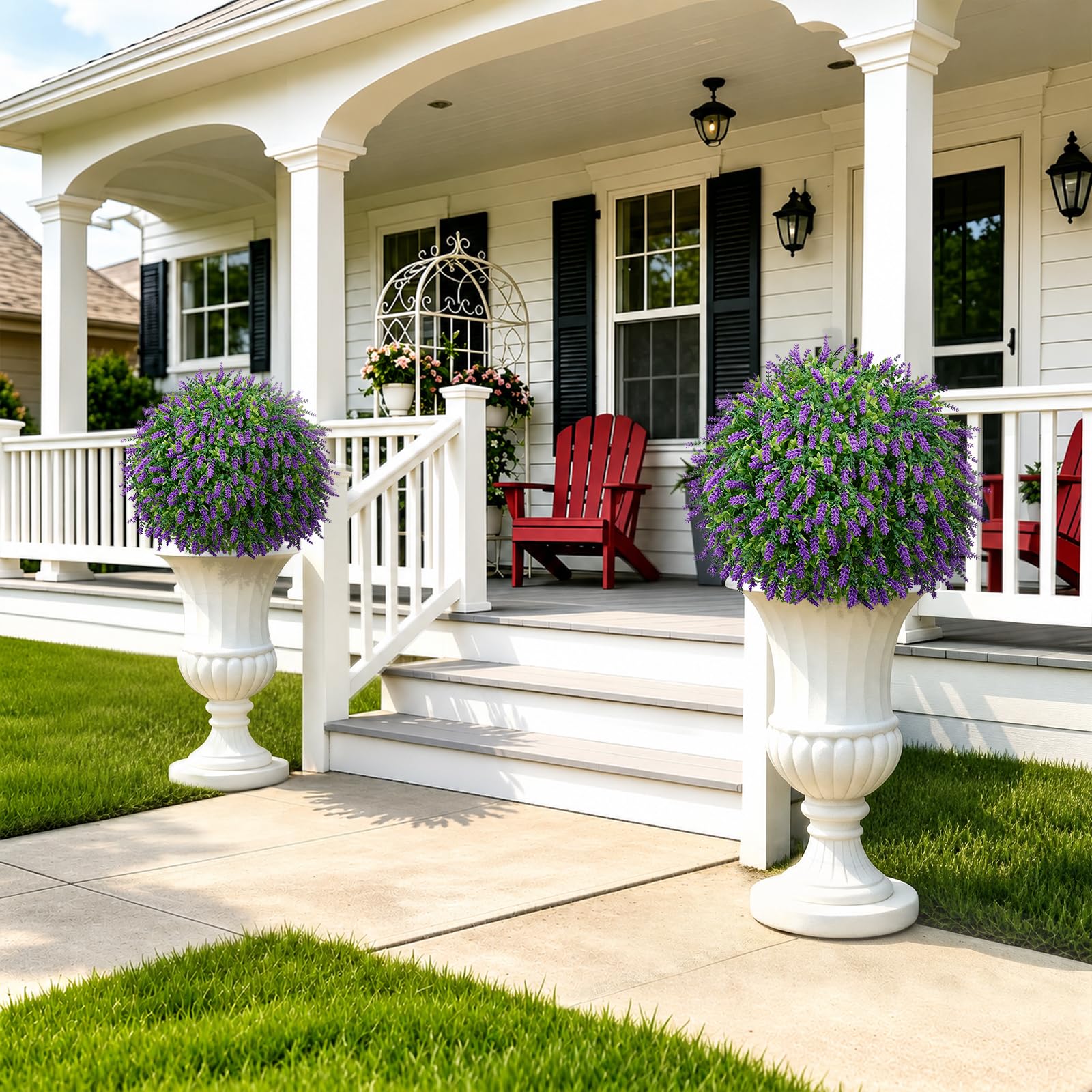 LuceAlberi styled at a wedding entrance creating elegant, low-maintenance event decor