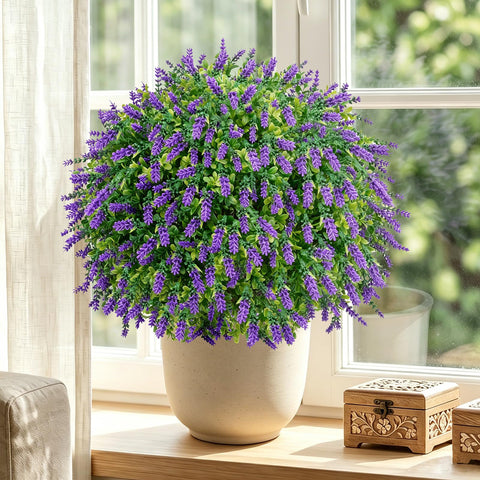 LuceAlberi single topiary in foyer offering year-round greenery without maintenance