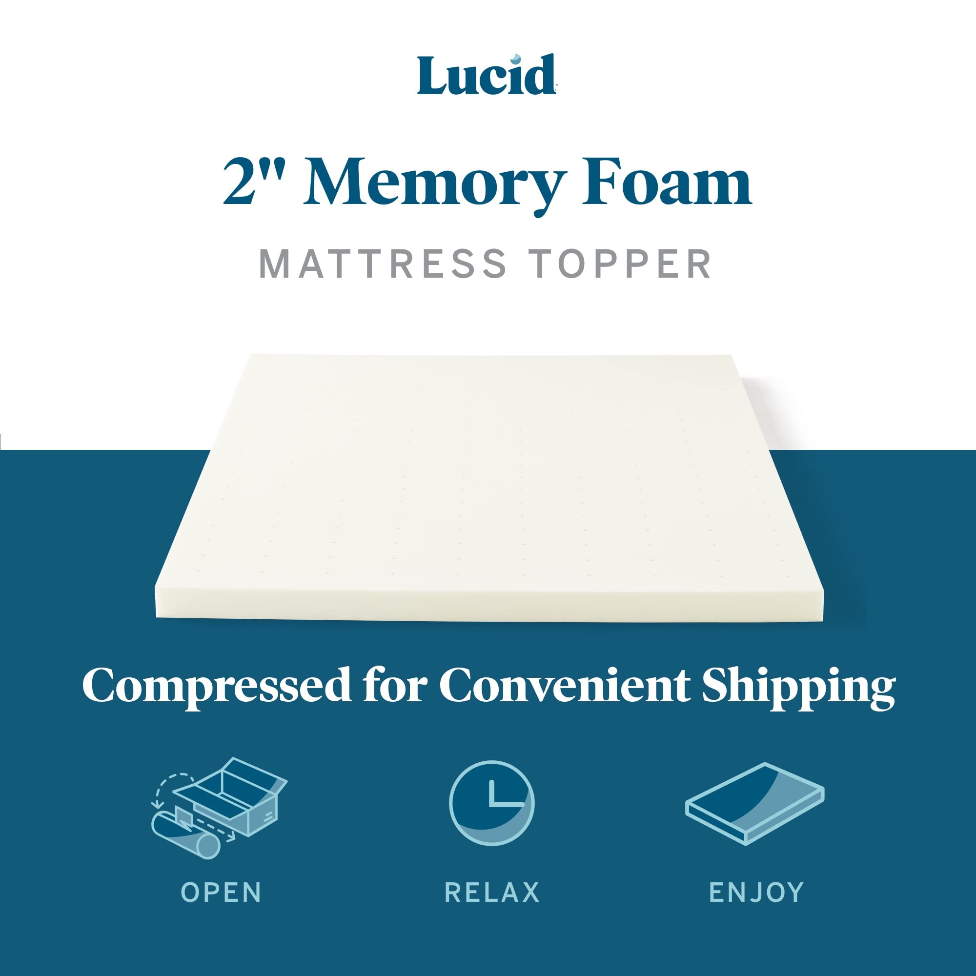 LUCID close-up foam texture demonstrating conforming comfort and support