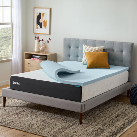LUCID rolled topper ready for storage and convenient transport