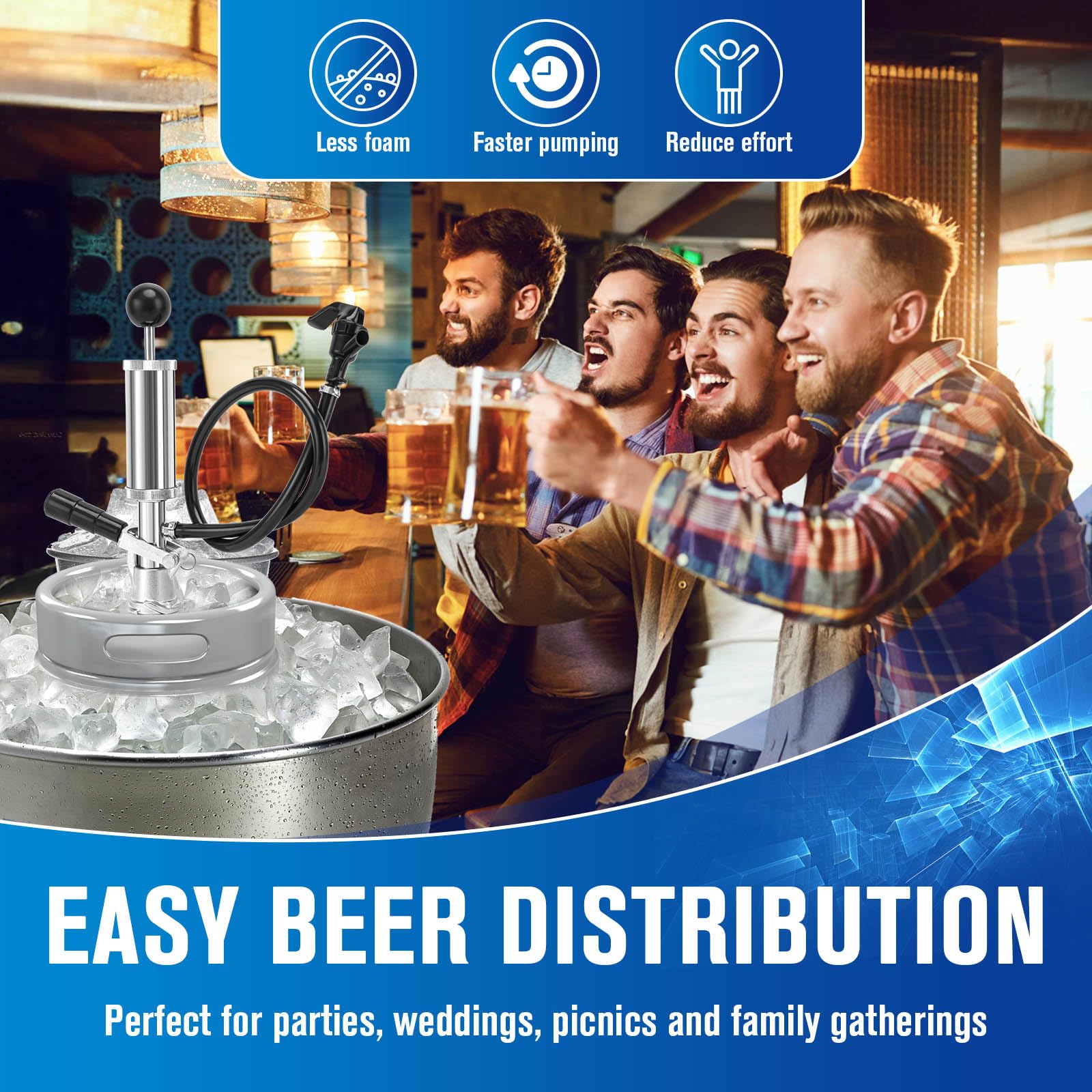 Lucky Seven party lifestyle setup showcasing effortless draft service