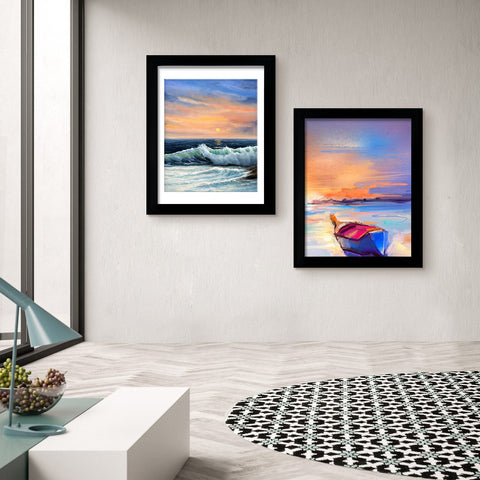 LUCKYLIFE frame hung horizontally on wall demonstrating cohesive gallery arrangement benefit