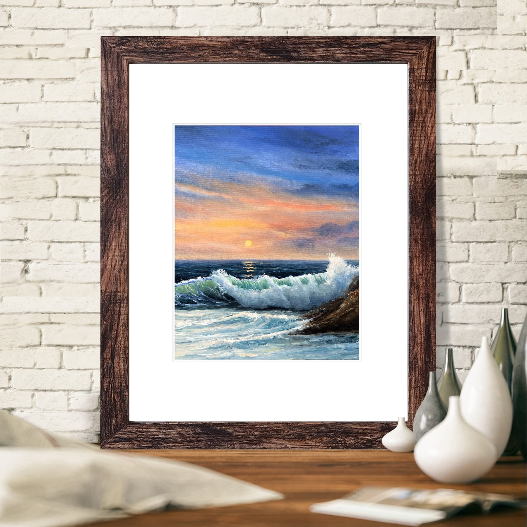 LUCKYLIFE frame without mat showing full 16x20 print for bold display