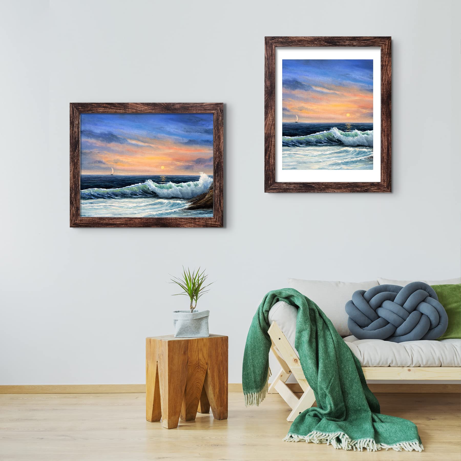LUCKYLIFE frame mounted horizontally in room adding warm decor
