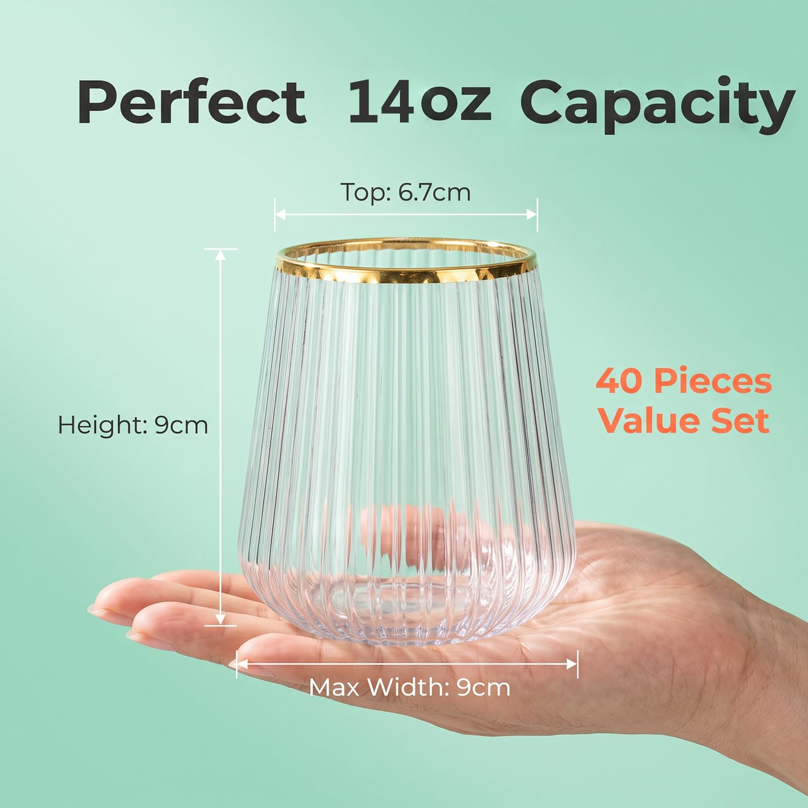 Lueumxc glass filled with red wine demonstrating clear presentation benefit