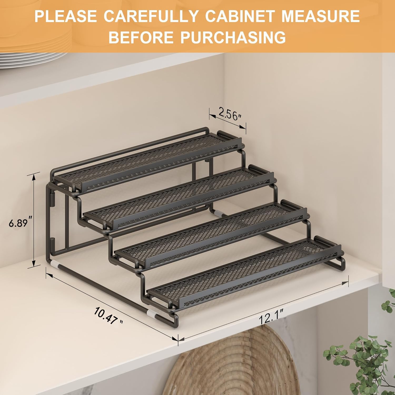 LUHENPING inside cabinet setup with jars demonstrating tidy, accessible storage