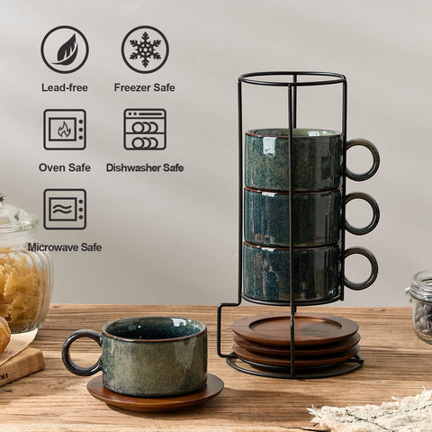 LUKA stack on iron stand profile saving countertop space