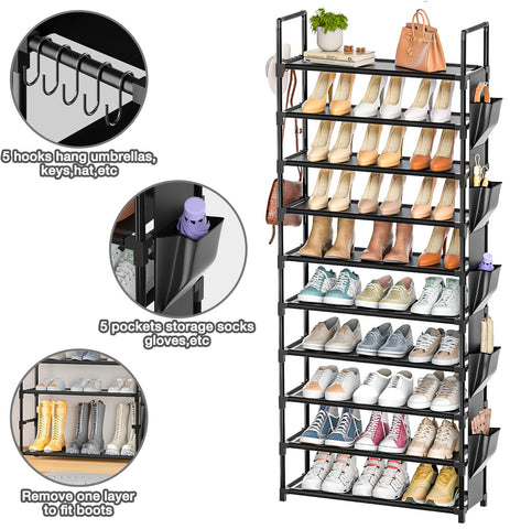 LUKYTOWER arranged in an entryway keeping shoes organized and visible