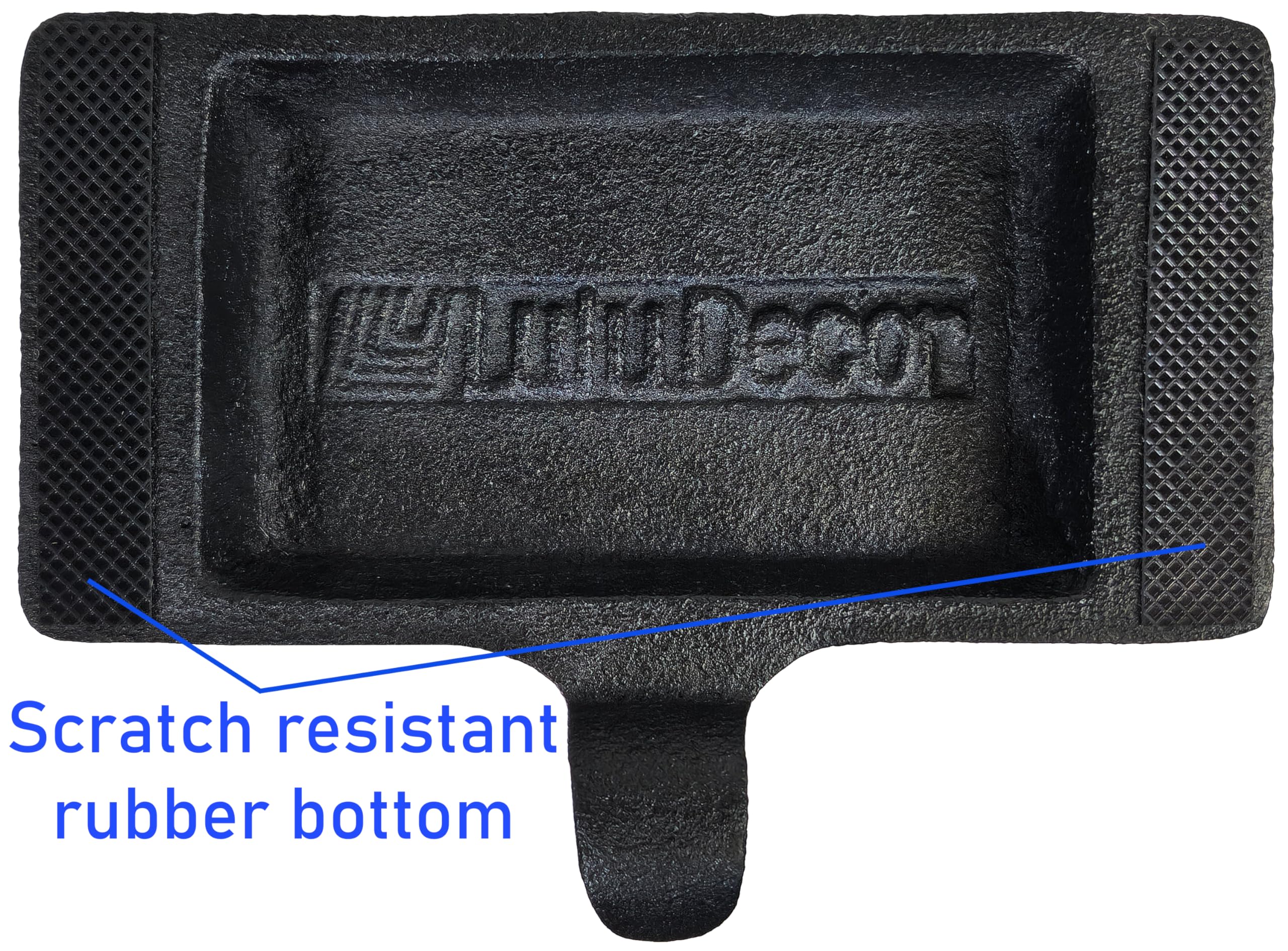 Lulu Decor in use with stocking hung securely demonstrating reliable hold