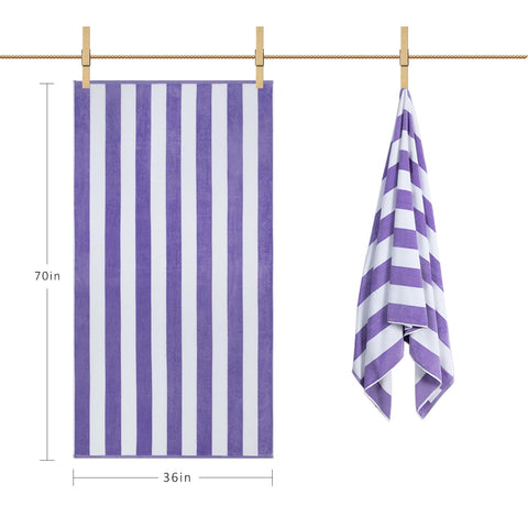LULUHOME towel draped over pool lounge showing quick drying and style