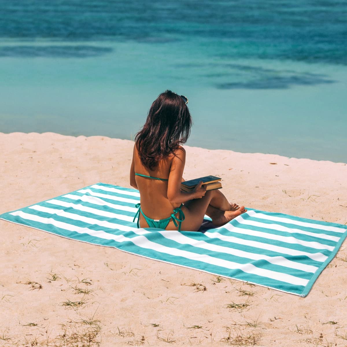 LULUHOME folded towel styled for storage and gift-ready presentation
