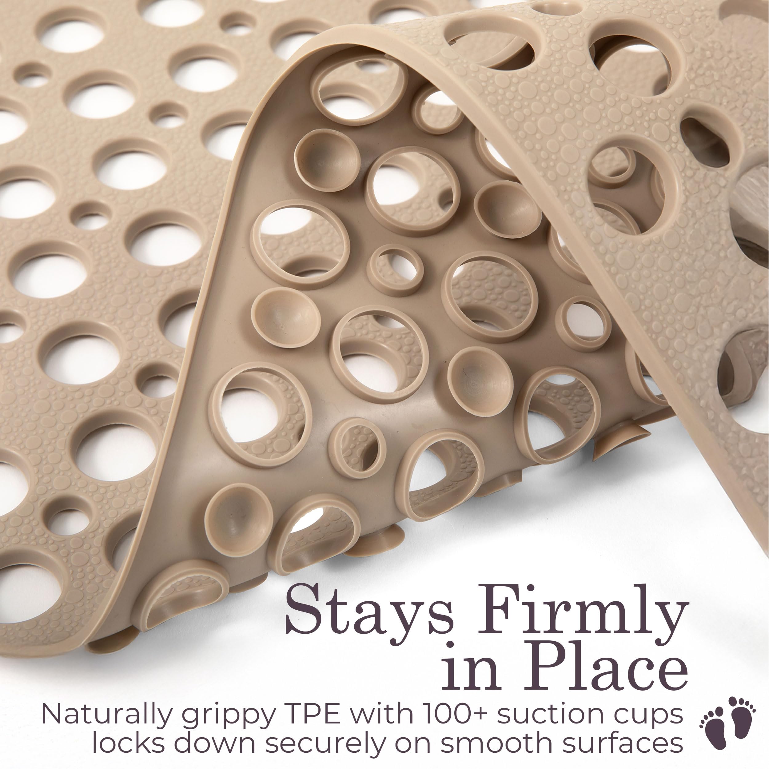 LUMA HOME underside suction cups detail showing strong adhesion benefit