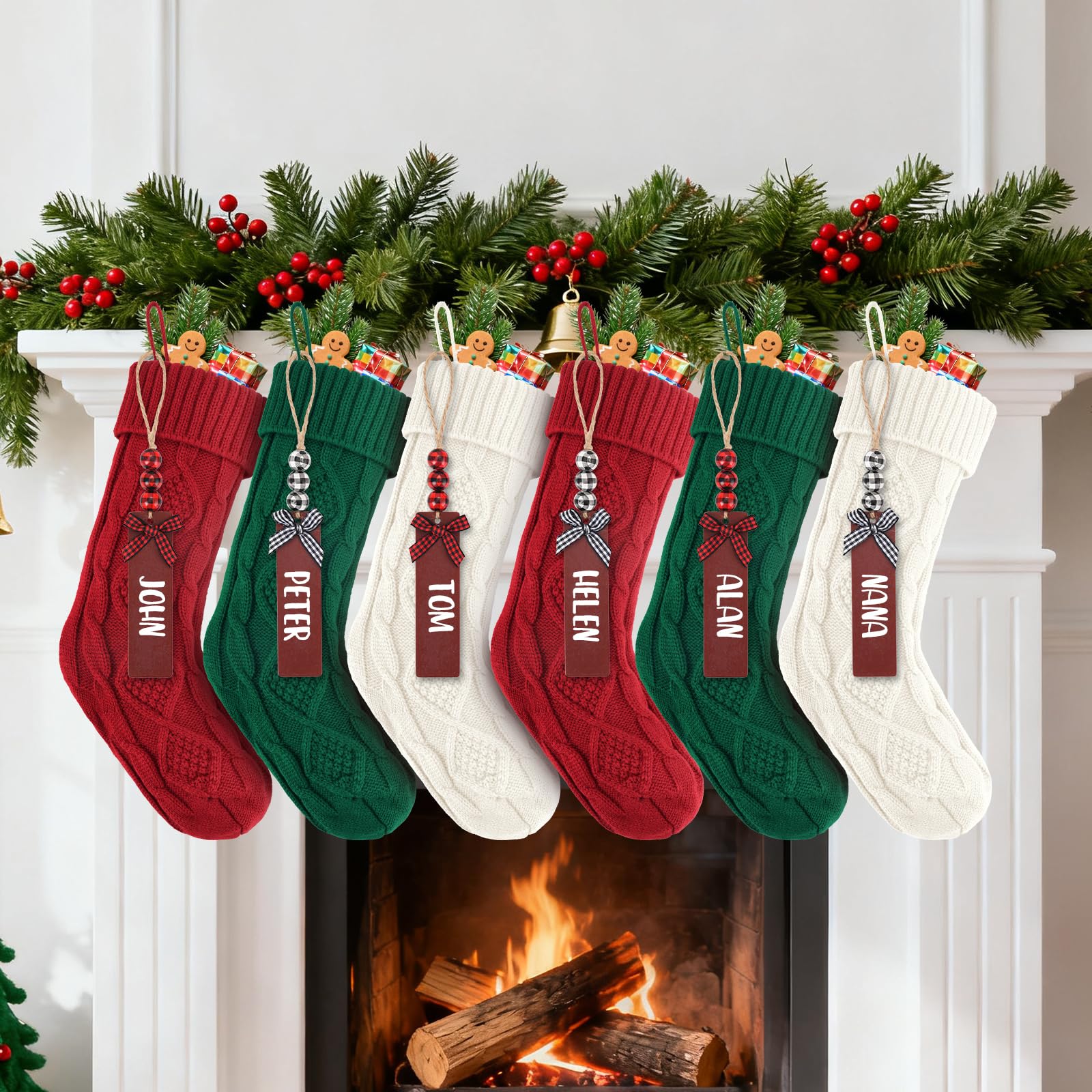 LumaBria stocking filled with gifts demonstrating generous capacity benefit