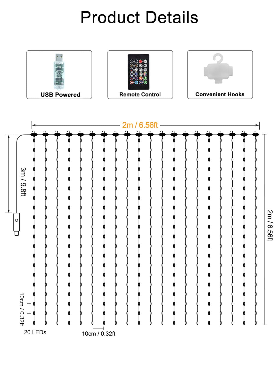 LumBelle hanging beside furniture for scale showing coverage and visual impact benefit