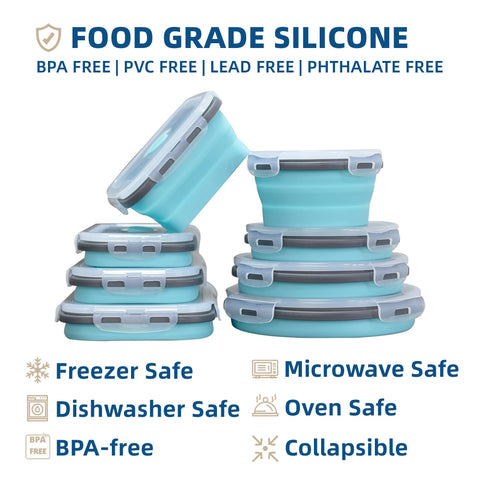 Lunememo expanded containers with lids holding food, shows secure transport benefit