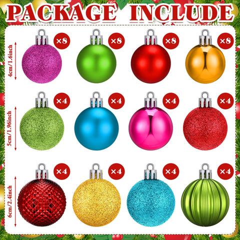 Lunmon mixed sizes hung on tree demonstrating bold color contrast