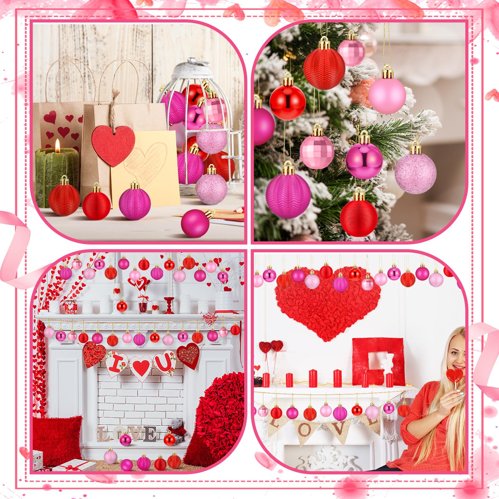 Lunmon storefront holiday window with ornaments, enhances seasonal retail appeal