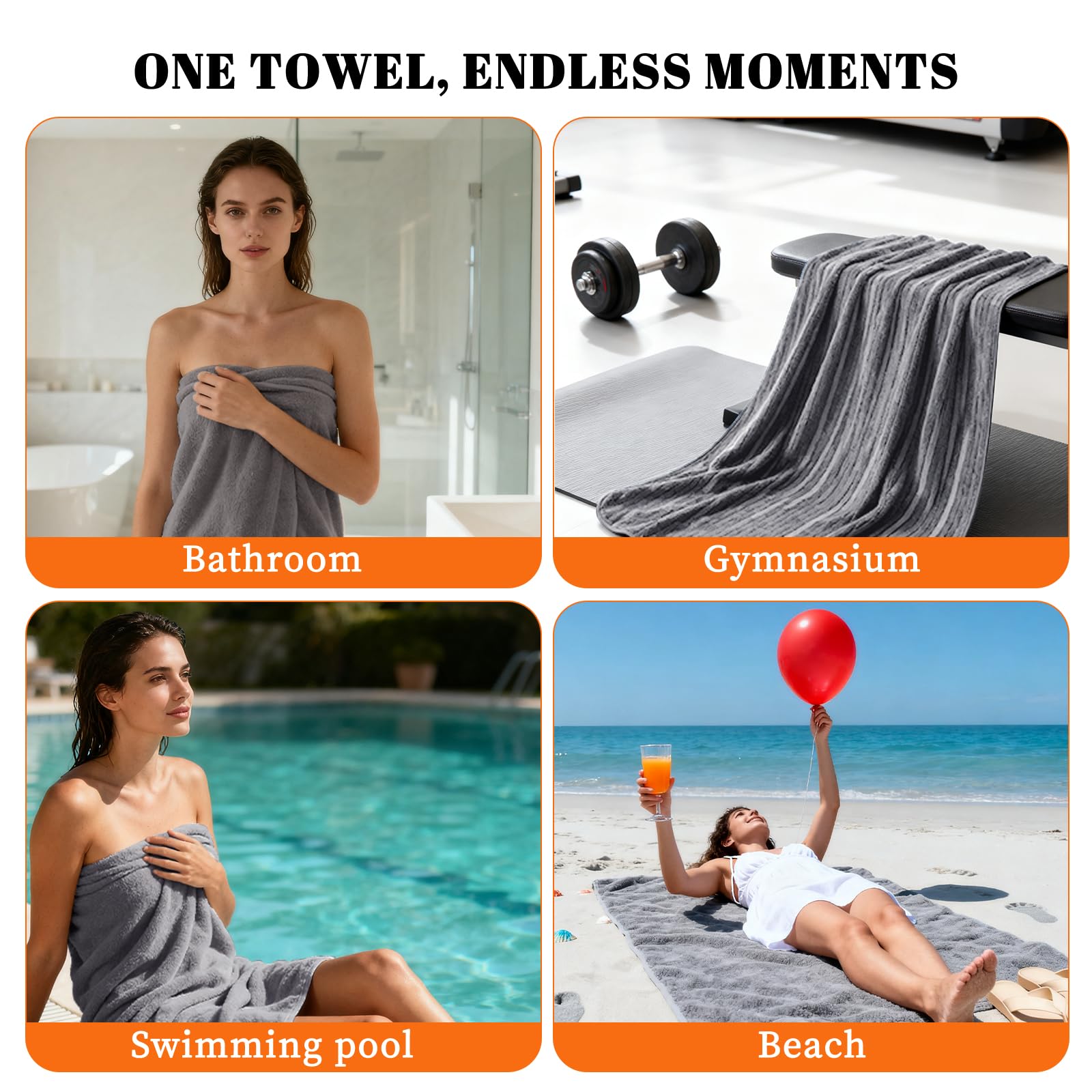 Lunoku towels ready for machine wash indicating easy-care durability