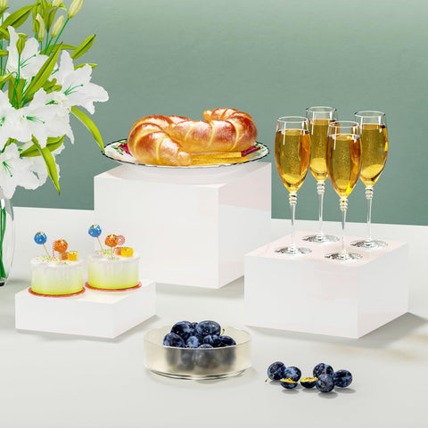 LUOBAO stacked risers forming a custom shape showing flexible arrangement benefit
