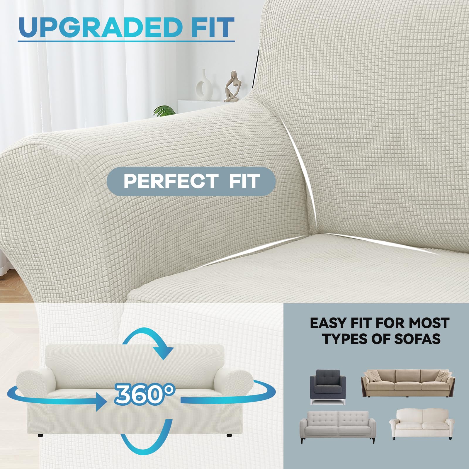 LURKA on sofa with dog showing pet-friendly protection and easy cleanup