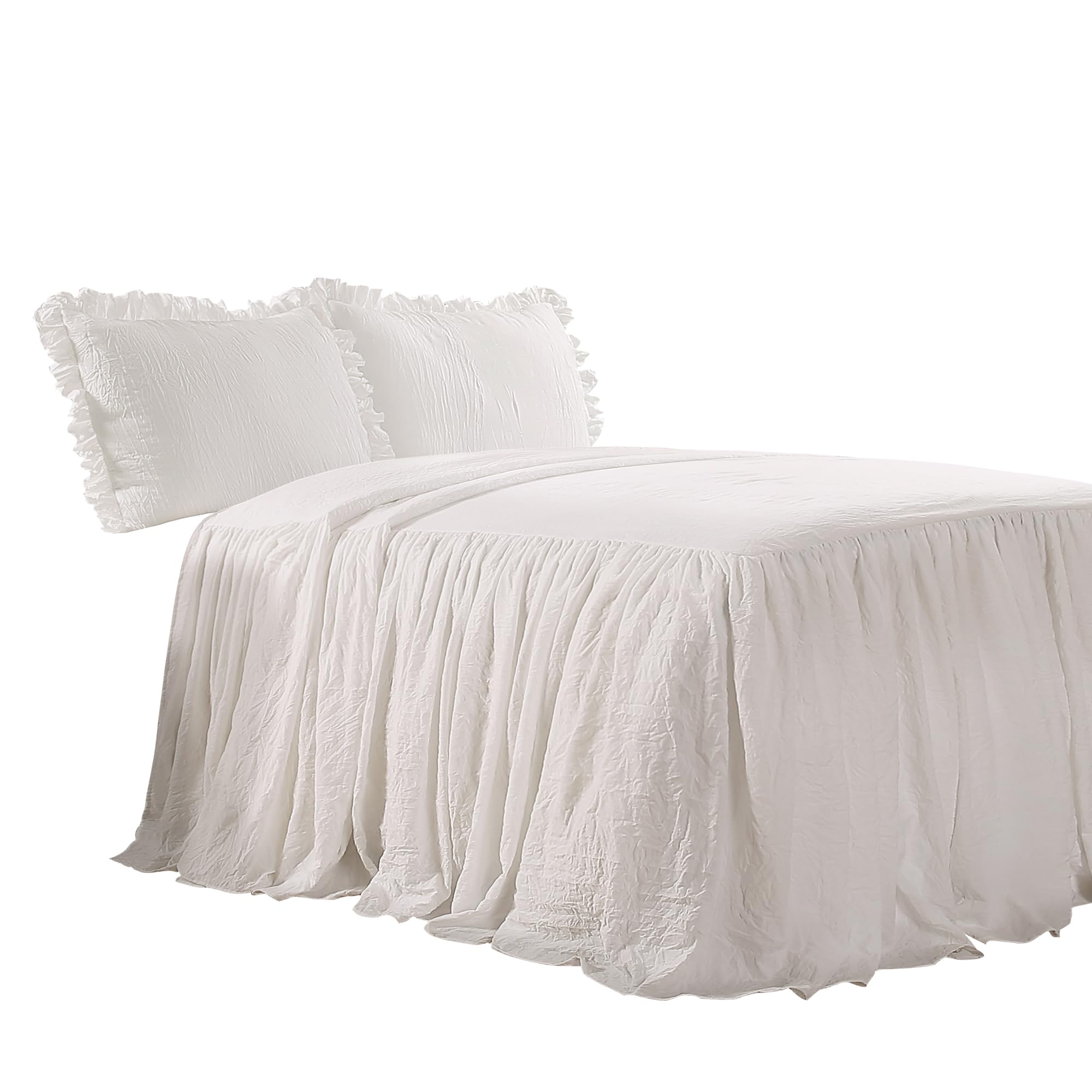 Lush Decor bedspread styled in a farmhouse bedroom showing cohesive decor benefit