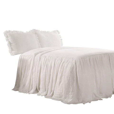 Lush Decor bedspread styled in a farmhouse bedroom showing cohesive decor benefit