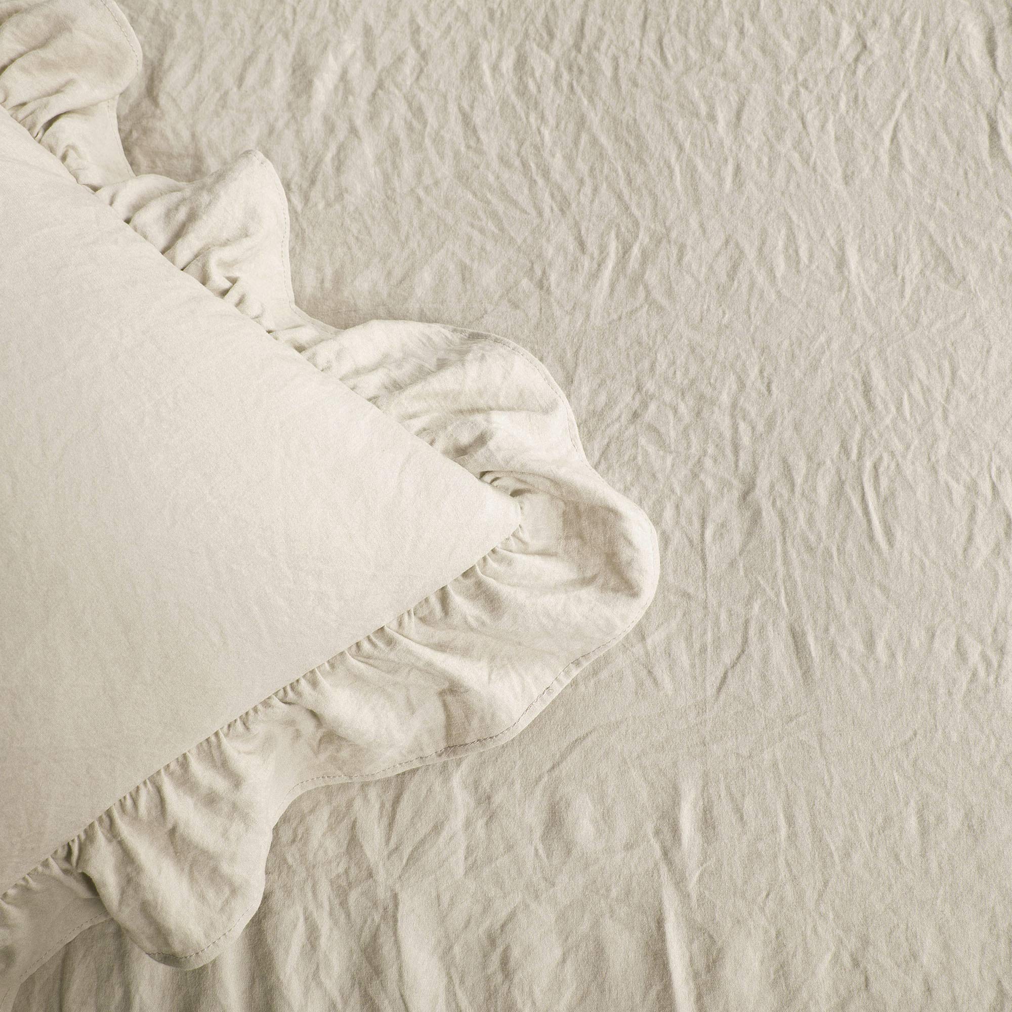 Lush Decor arrangement of bedspread with two king shams showing coordinated styling benefit