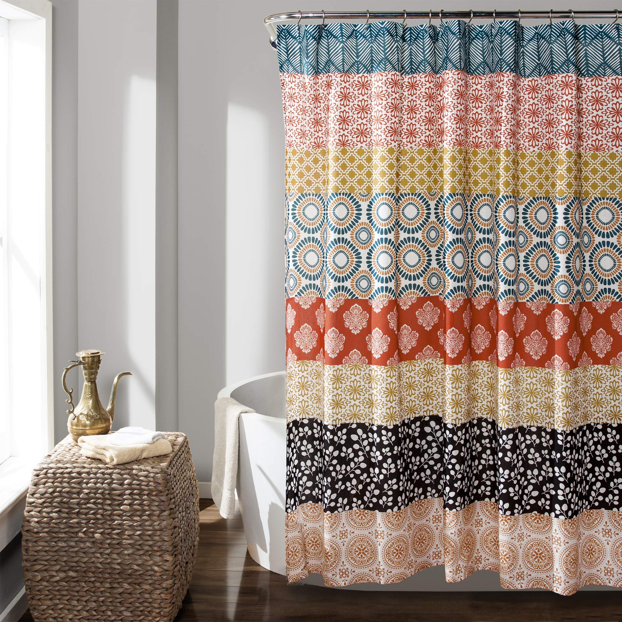 Lush Decor close-up of microfiber texture highlights soft fabric and detailed motifs