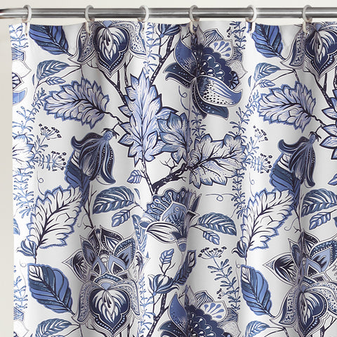 Lush Decor Cynthia Jacobean close-up of microfiber texture and print clarity for soft touch