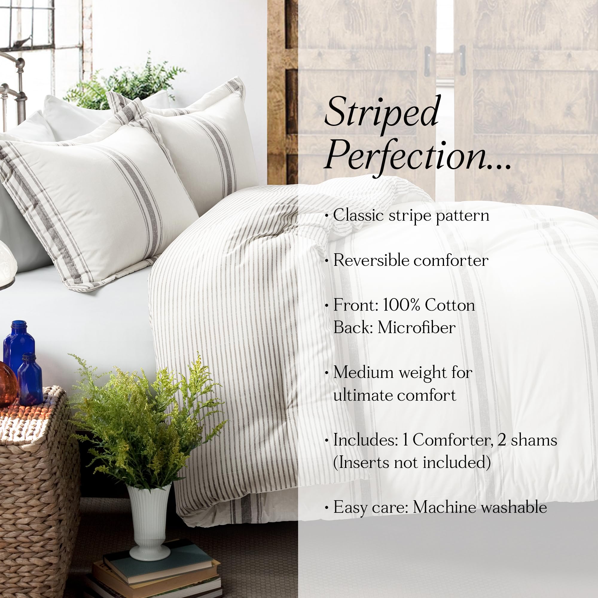 Lush Decor seam and fill close-up showing durable stitching and loft