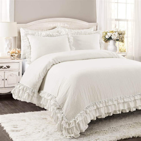 Lush Decor fabric texture close-up showing soft microfiber and medium-weight fill for year-round comfort