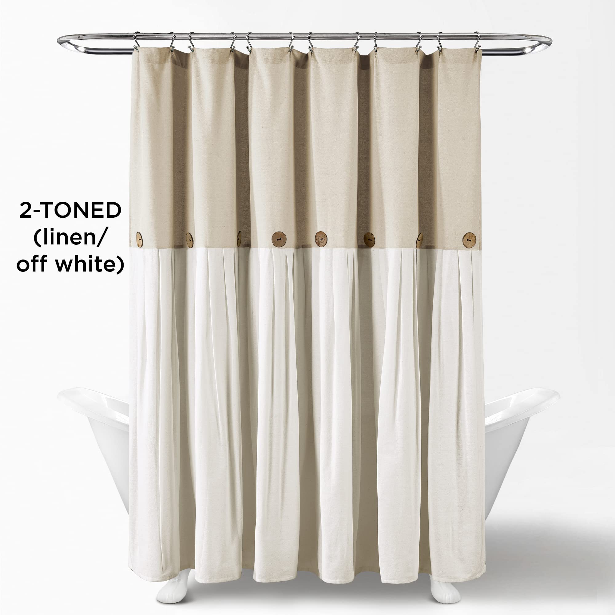 Lush Decor close-up of pleated color-block detail adds depth and style