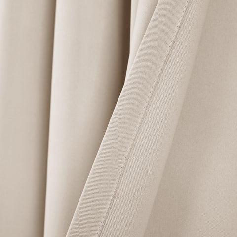 Lush Decor metal grommet detail with easy-glide rod installation benefit