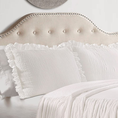 Lush Decor microfiber texture close-up showing soft lightweight feel benefit