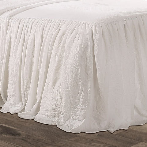 Lush Decor king pillow sham close-up showing ruffle trim matching benefit