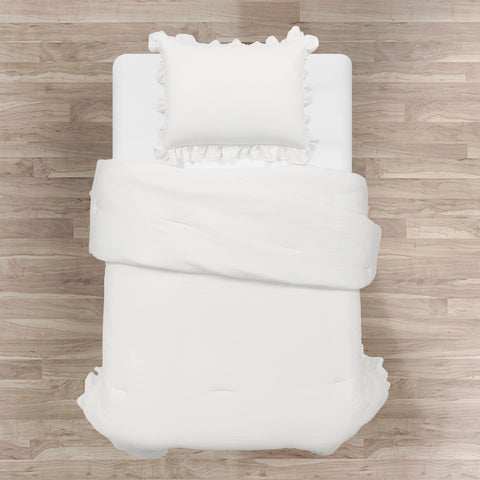 Lush Decor Reyna close-up of ruffle detail highlighting decorative texture and charm