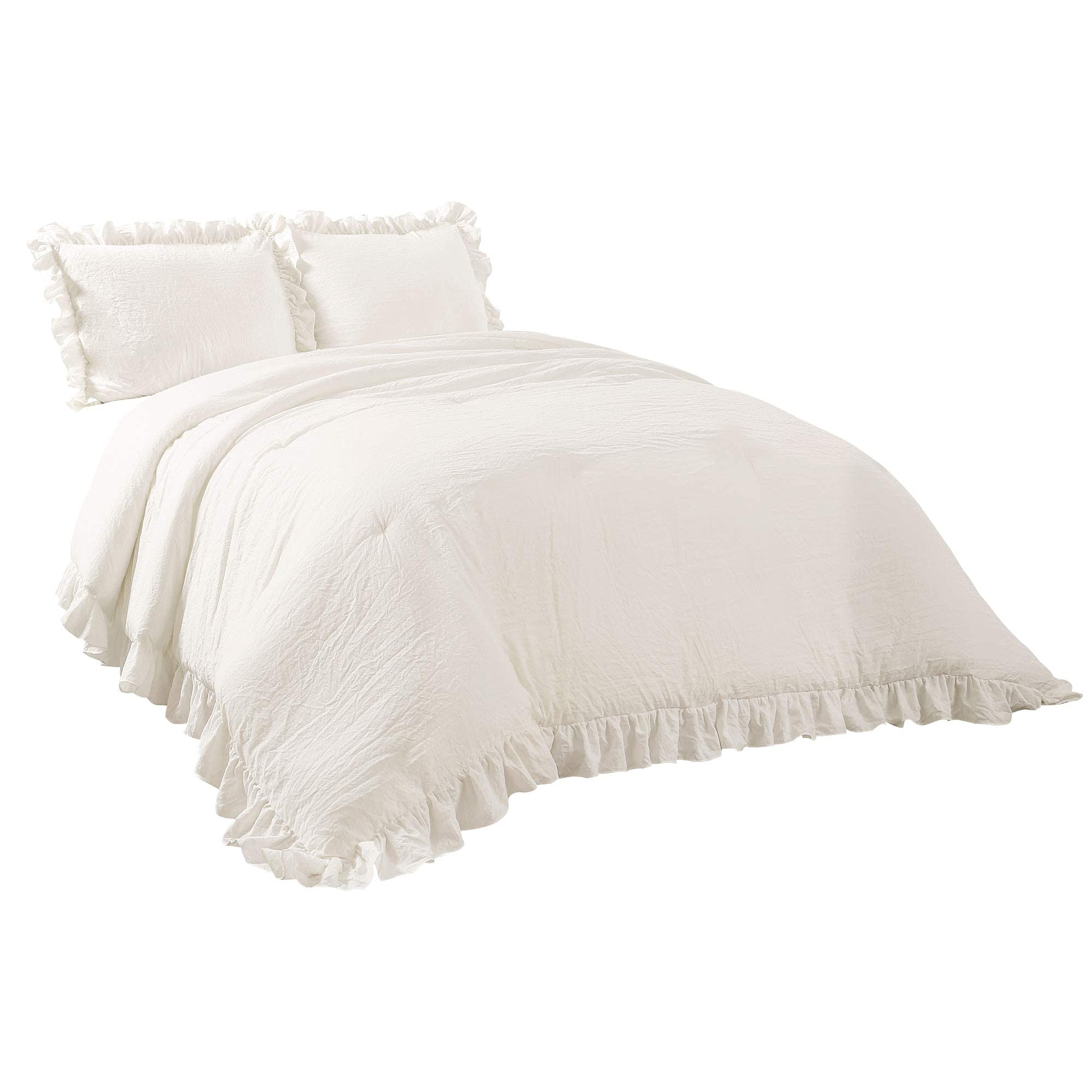 Lush Decor Reyna fabric texture zoom, reveals soft microfiber feel and breathability