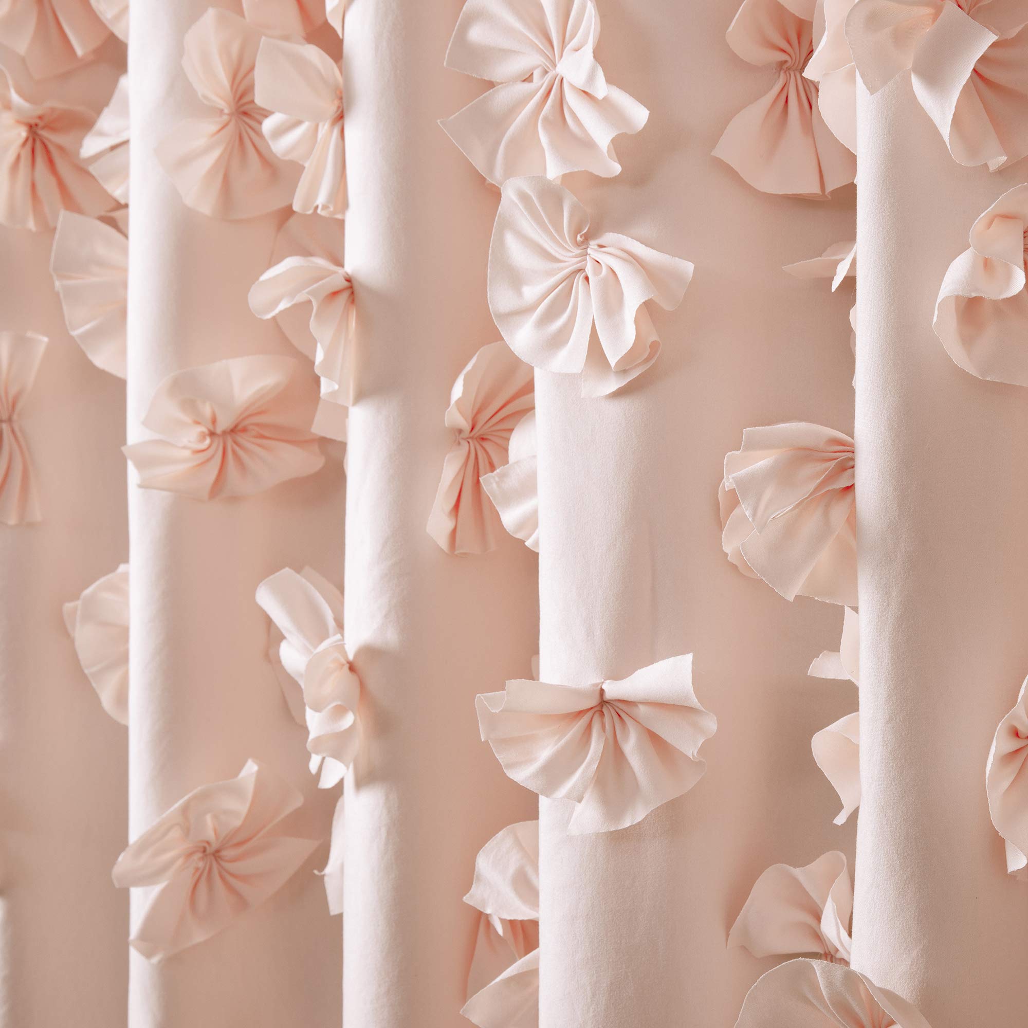 Lush Decor Riley close-up of handmade bows highlighting delicate texture and depth