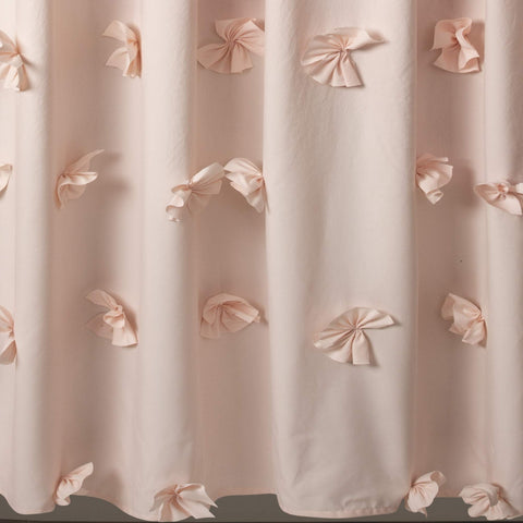 Lush Decor Riley installed in bathroom setting creating cozy cottage-coquette ambiance
