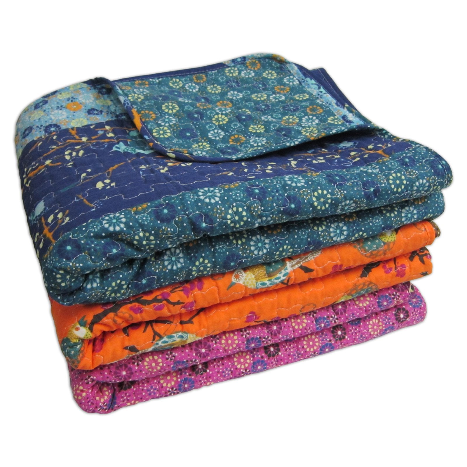 Lush Decor Royal Empire reverse pattern close-up highlighting coordinating florals and soft cotton texture