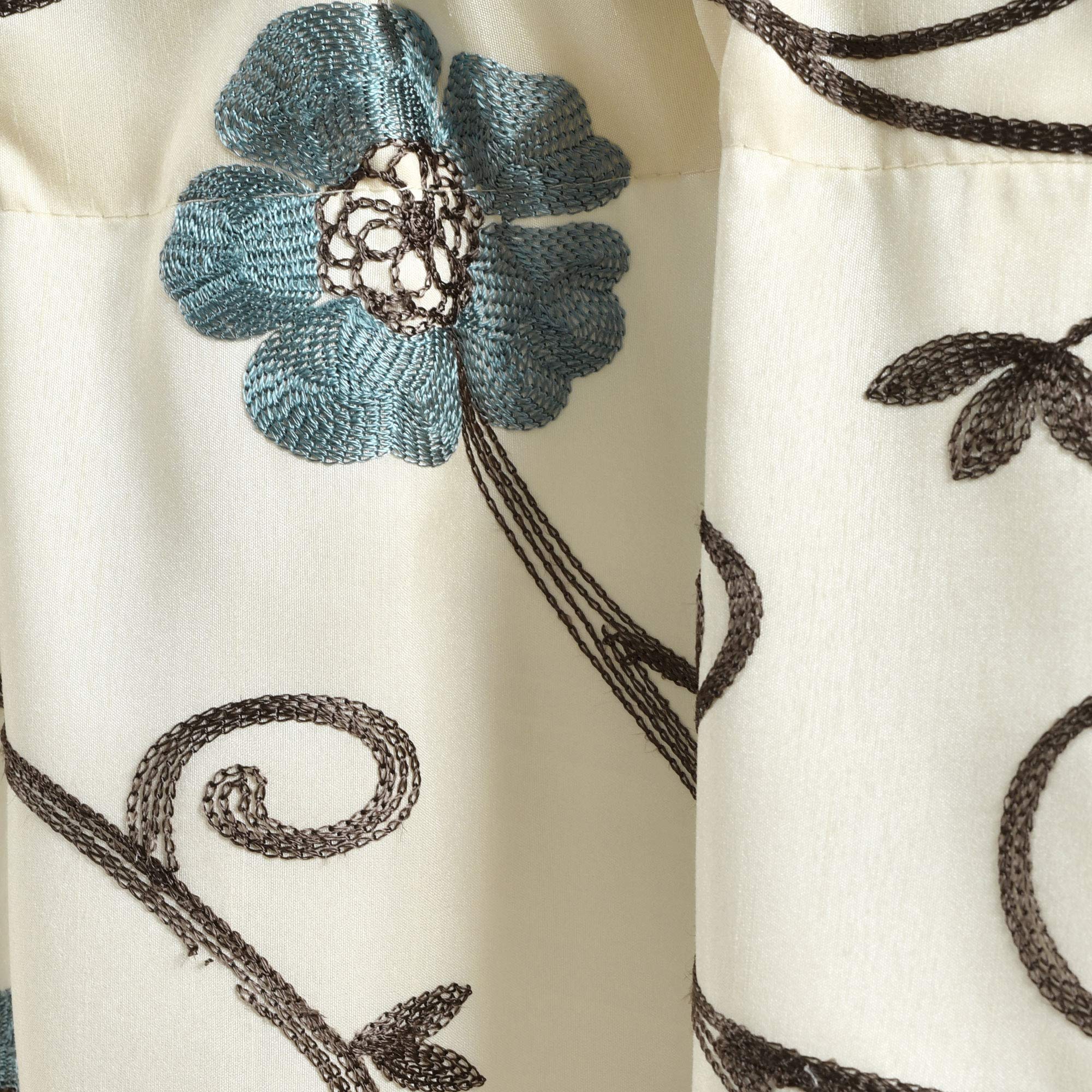 Lush Decor valance hung on a window showing size and scale in room
