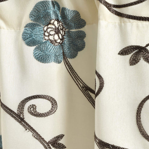 Lush Decor valance hung on a window showing size and scale in room