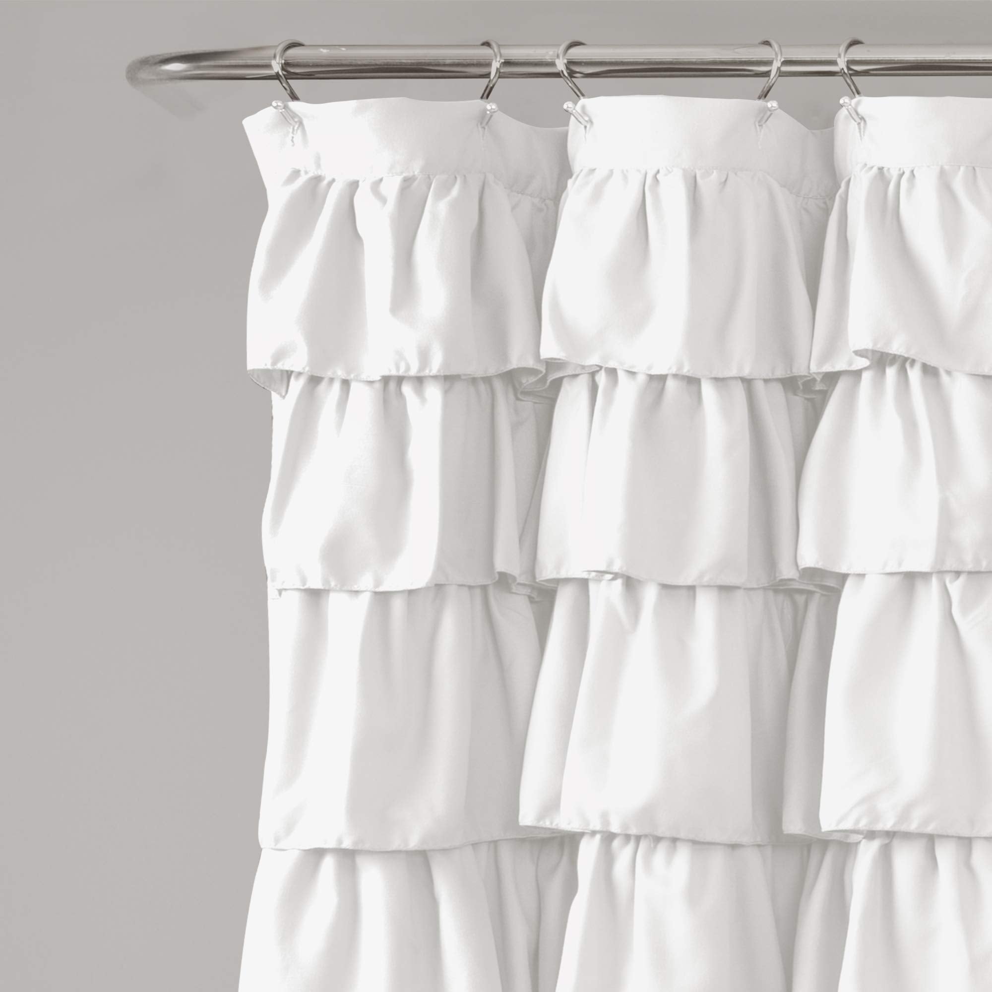 Lush Decor close-up of layered ruffles highlighting soft microfiber texture and visual depth
