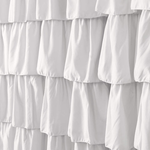 Lush Decor top-edge detail showing 12 button holes for easy hanging and secure installation