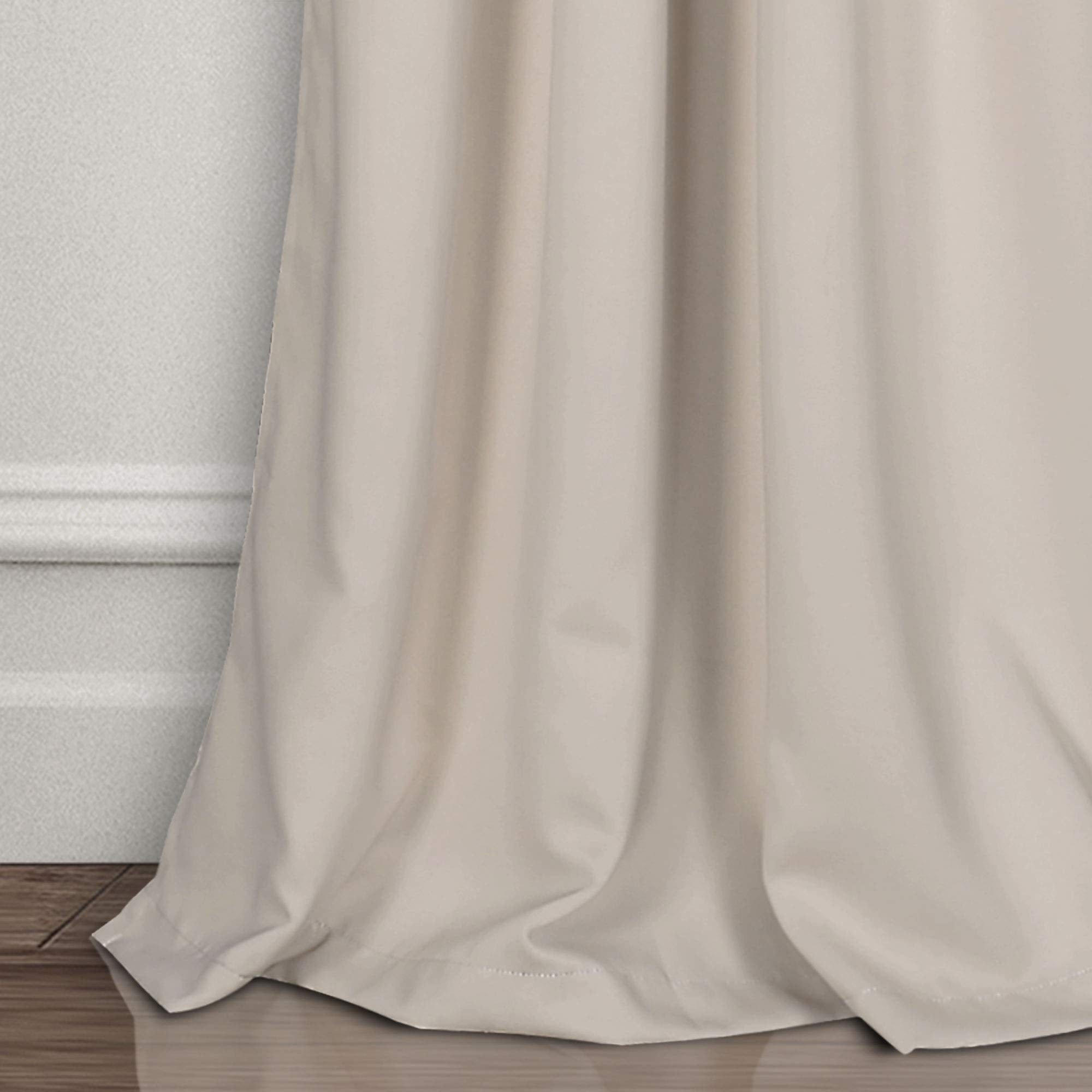 Lush Decor curtain beside window showing full-length coverage benefit