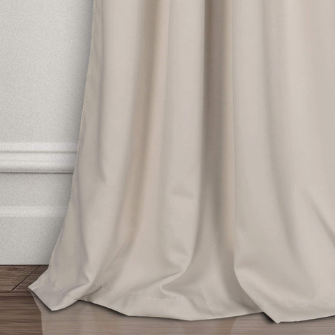 Lush Decor curtain beside window showing full-length coverage benefit